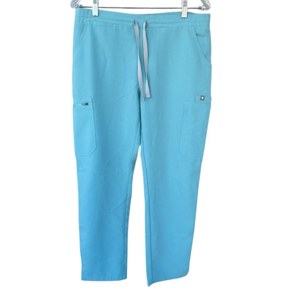 FIGS Women’s Scrub Pants - Size Medium Petite - Light Blue